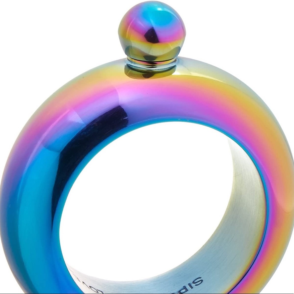 NWT Rainbow Chic & Tonic Bangle Flask